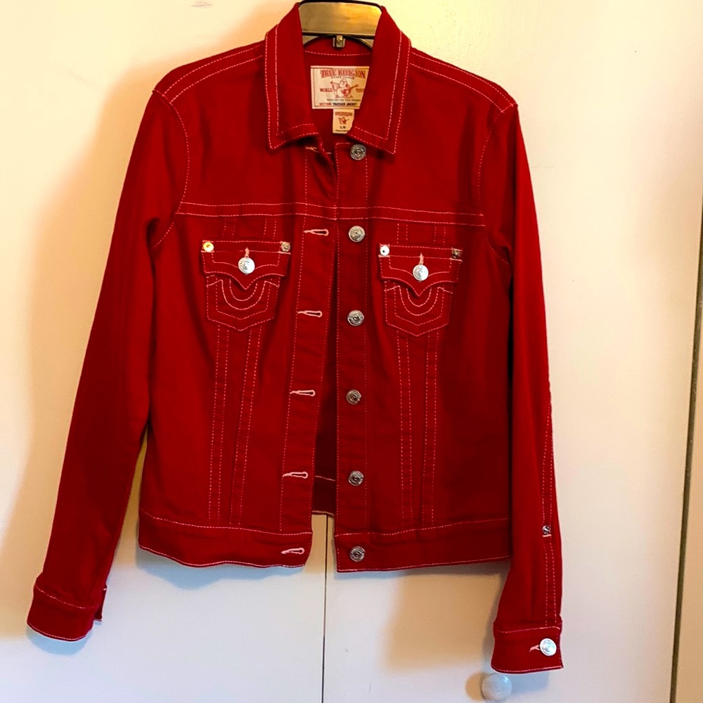 True Religion Jeans Red Jacket